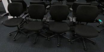 4x Humanscale Freedom Task Office Swivel Chairs. Varying Condition.