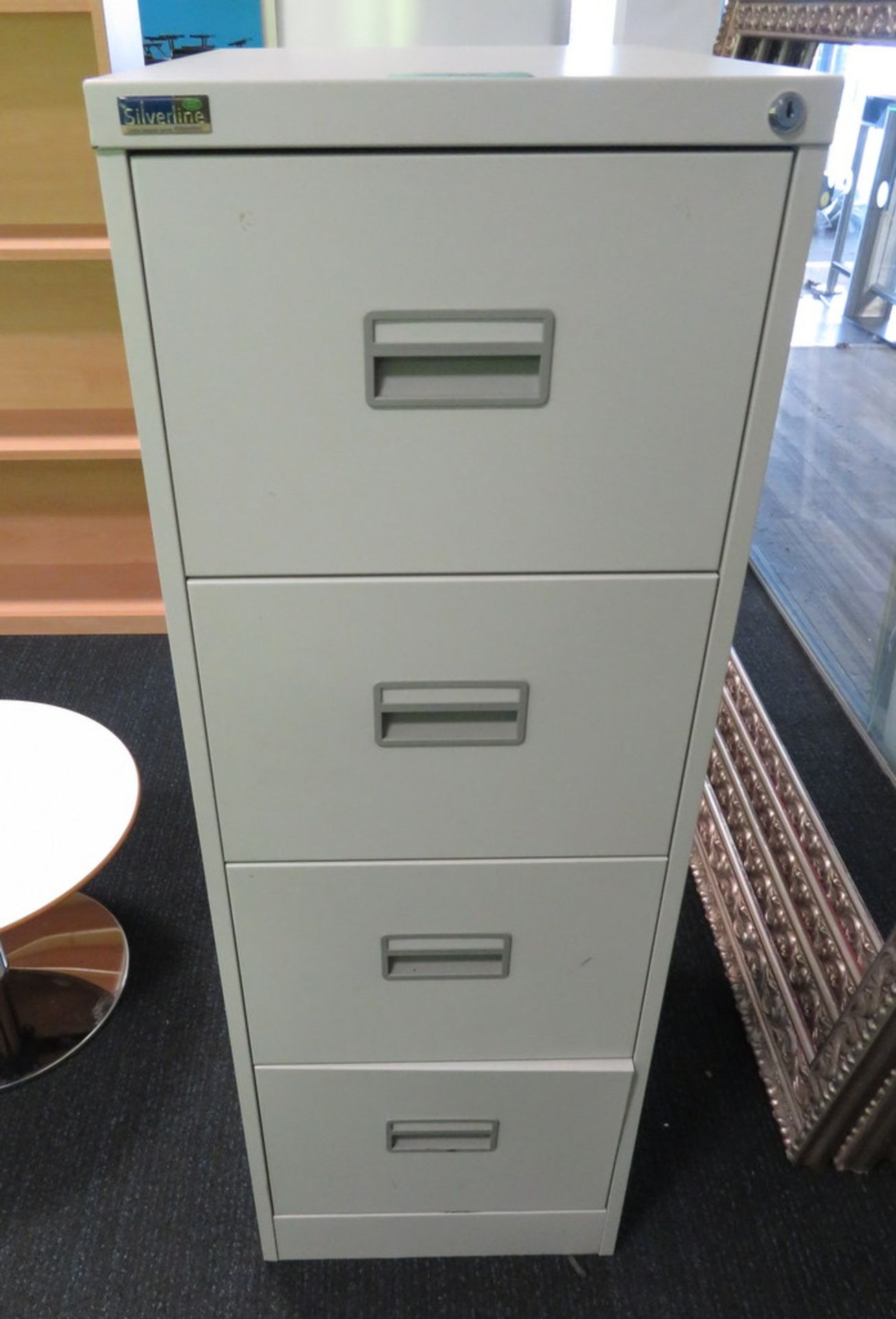 Silverline 4 Drawer Filing Cabinet - Image 2 of 3