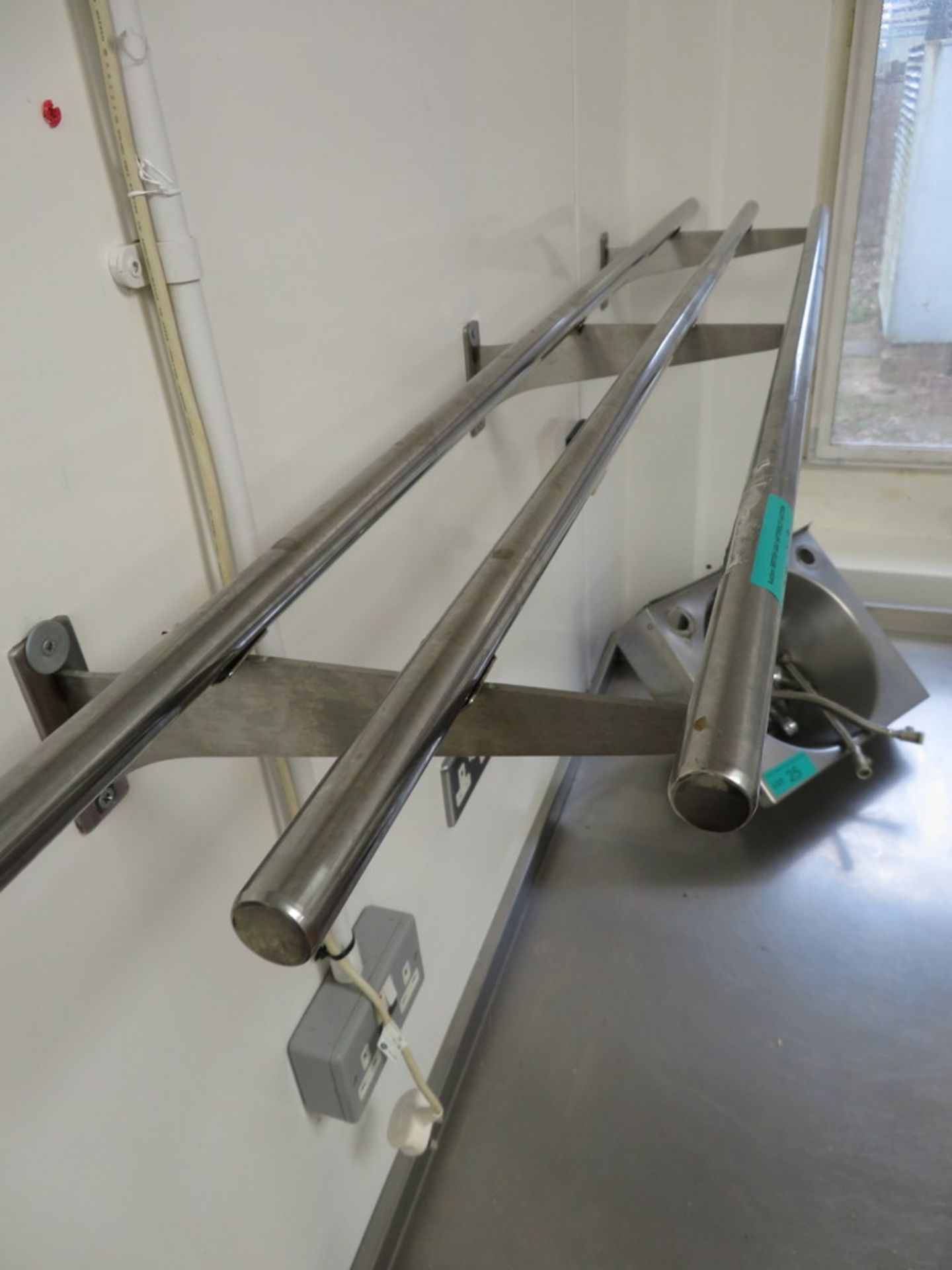 3x Stainless Steel Kitchen Shelves. - Image 2 of 5