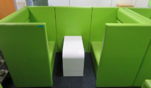 Padded Office Chill Out Pod/Booth And Table.