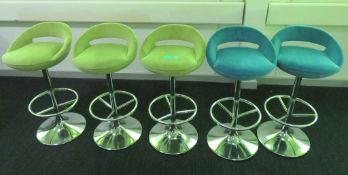 5x Padded High Stools.