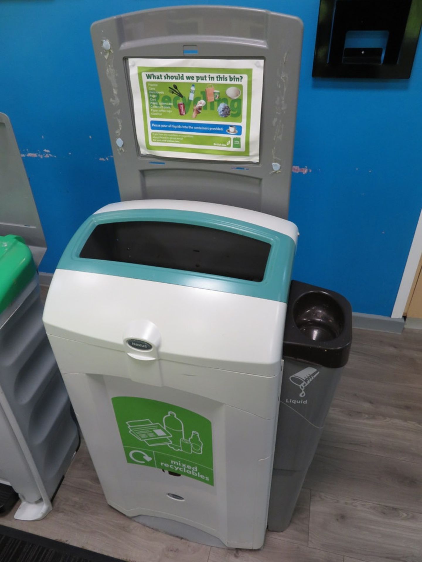 3x Various Waste Bins. To Include: General Waste, Mixed Recyclables & Food Waste. - Image 2 of 4