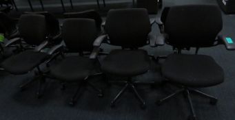 4x Humanscale Freedom Task Office Swivel Chairs. Varying Condition.