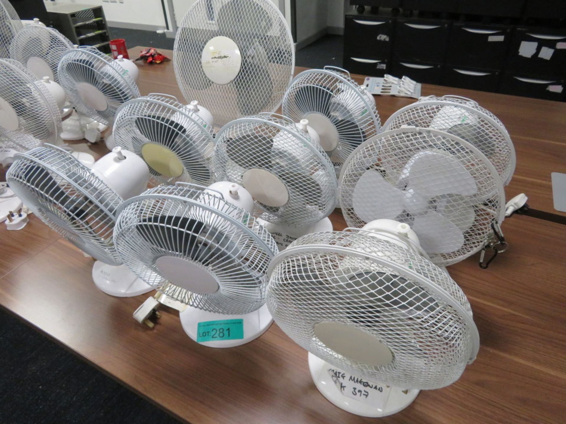 9x Various Desk Fans. Untested. - Image 2 of 3