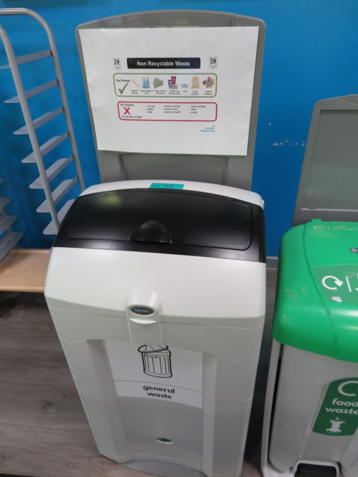 3x Various Waste Bins. To Include: General Waste, Mixed Recyclables & Food Waste. - Image 4 of 4