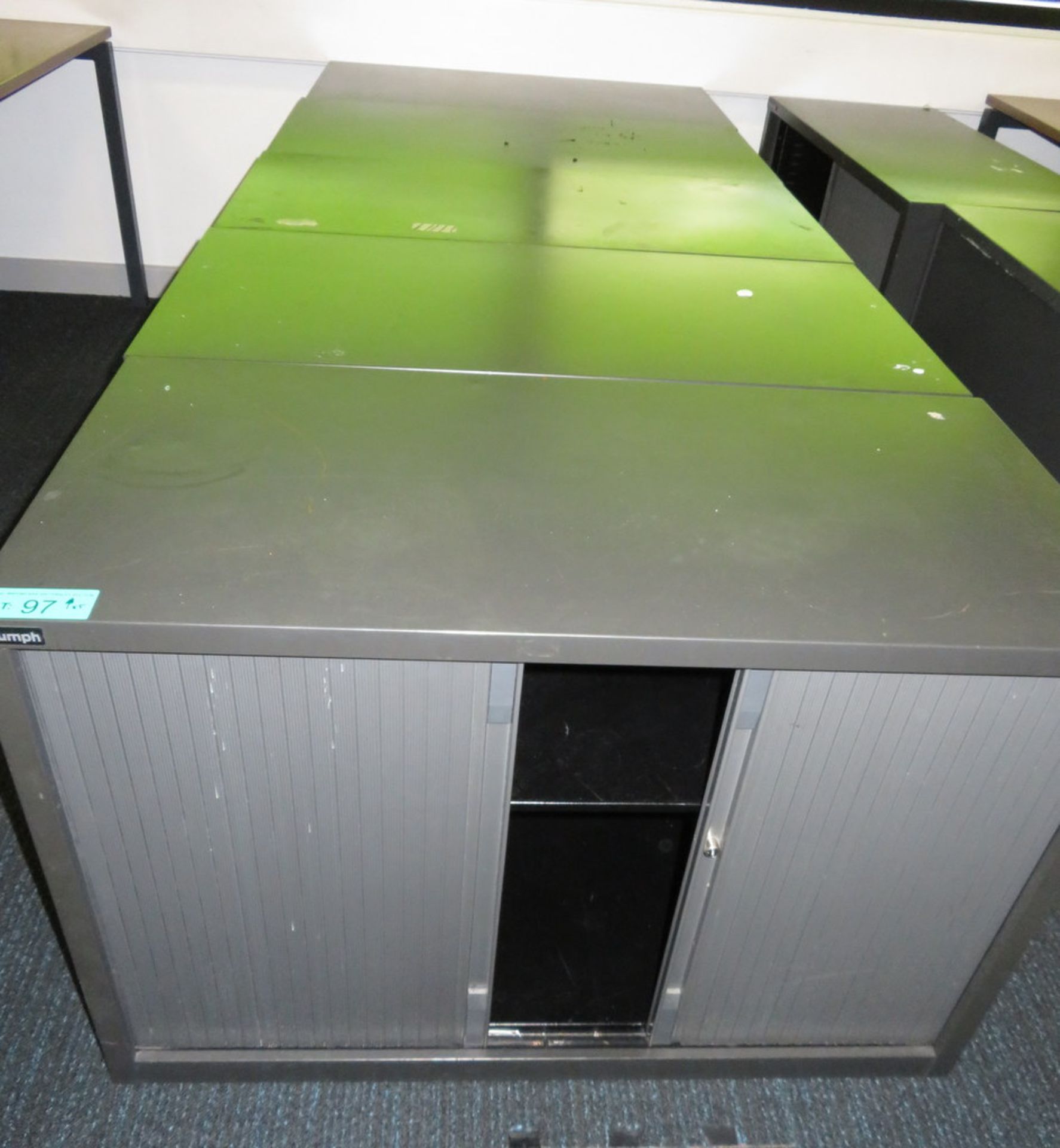 5x Triumph Tambour Office Storage Cabinet.