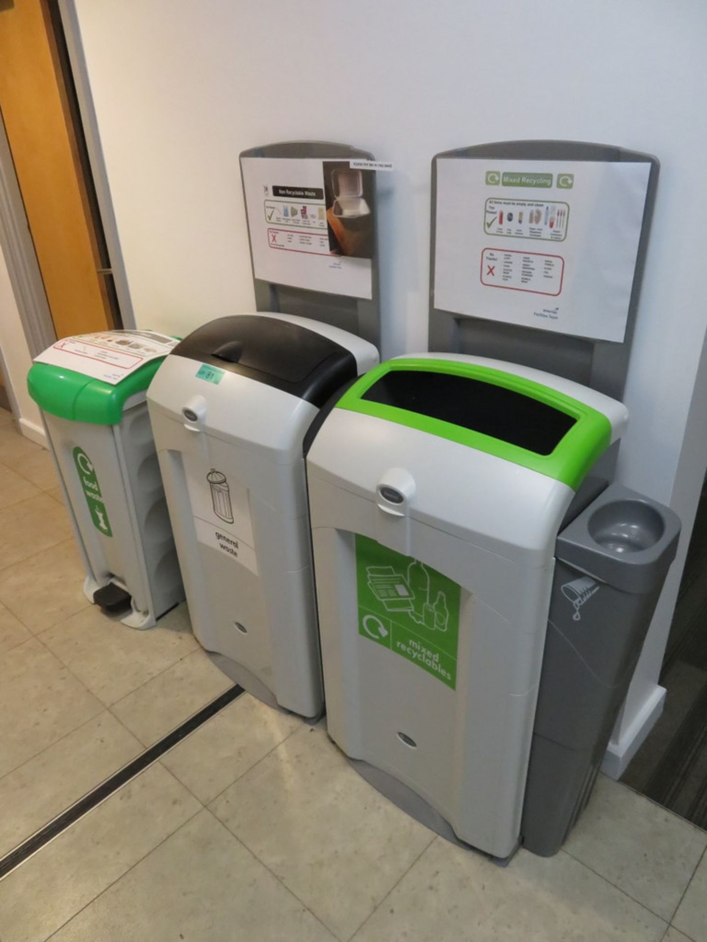 3x Various Waste Bins. To Include: General Waste, Mixed Recyclables & Food Waste. - Image 2 of 2