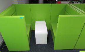 Padded Office Chill Out Pod/Booth And Table.