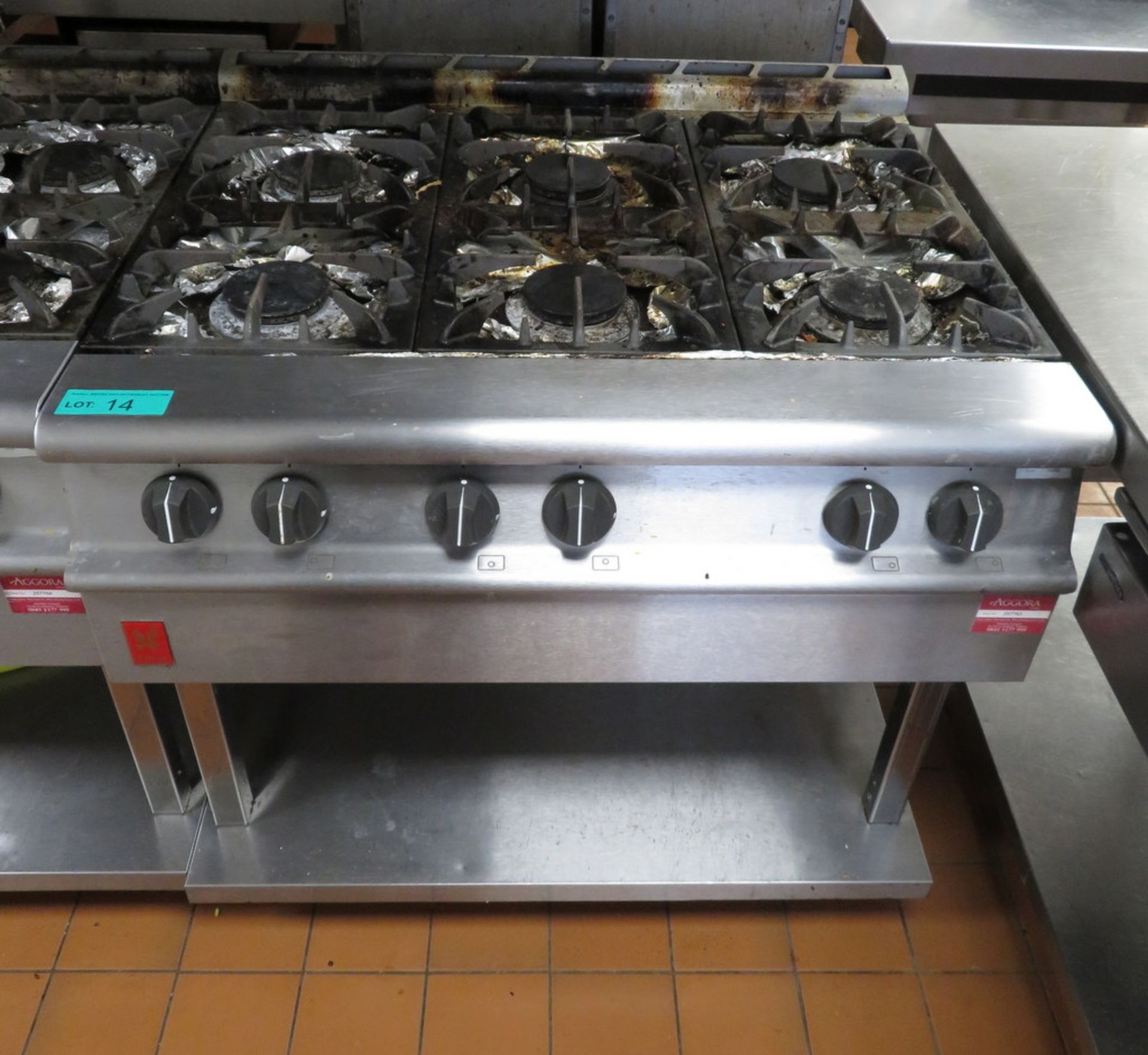 Falcon G3121 Gas Boiling Top 6 Burner