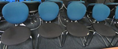 4x Padded Office/Meeting Room Chairs. Varying Condition.