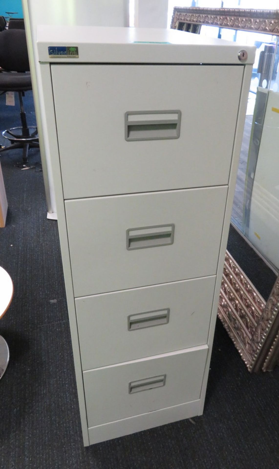 Silverline 4 Drawer Filing Cabinet