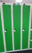 3x Probe Full Length Personnel Lockers. Dimensions: 300x450x1780mm (LxDxH)