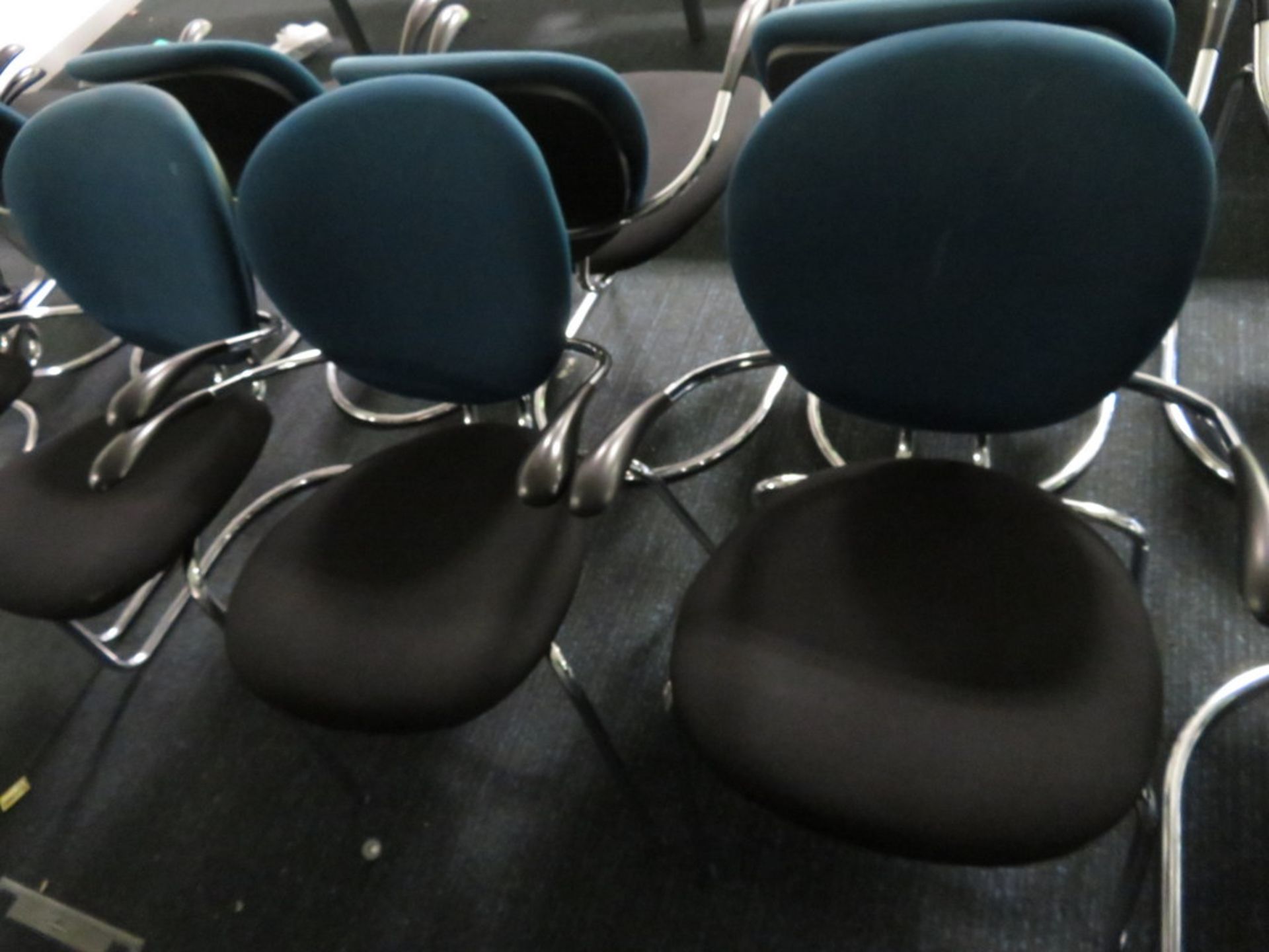 8x Padded Office/Meeting Room Chairs. Varying Condition. - Image 3 of 5