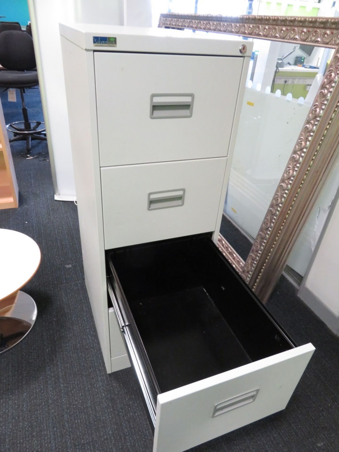 Silverline 4 Drawer Filing Cabinet - Image 3 of 3