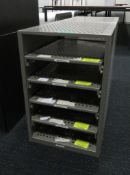 2x Electronics Sliding Storage Racks.