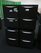 8x Howarth 2 Drawer Storage Cabinet. No Keys Included.