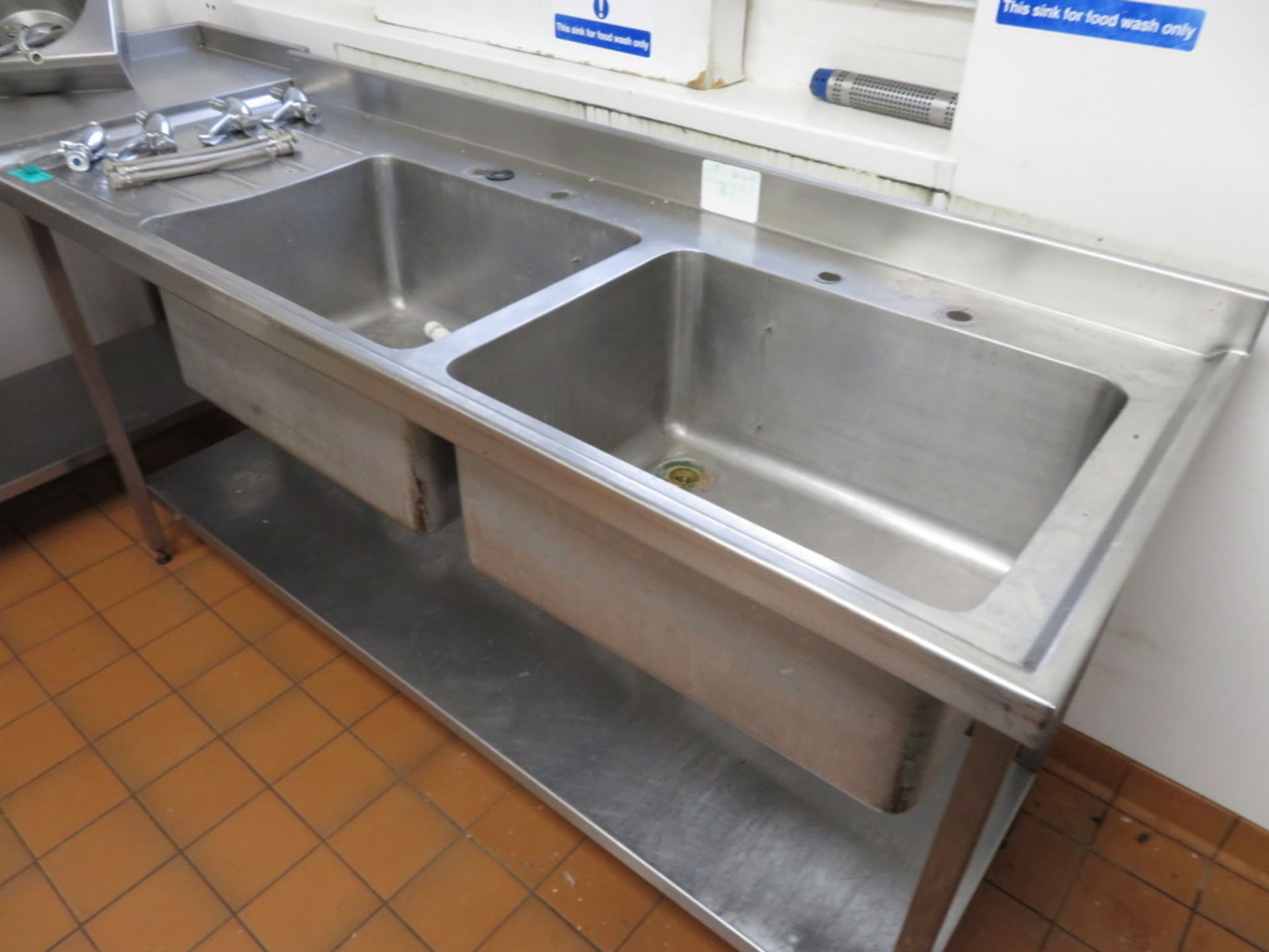 Stainless Steel Double Basin Sink Unit - Image 5 of 5