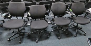 4x Humanscale Freedom Task Office Swivel Chairs. Varying Condition.