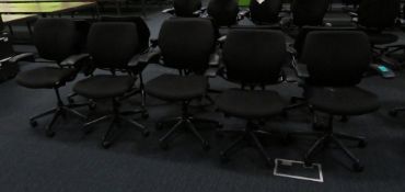 5x Humanscale Freedom Task Office Swivel Chairs. Varying Condition.