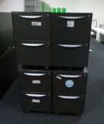 8x Howarth 2 Drawer Storage Cabinet. No Keys Included.