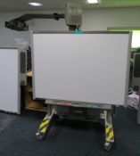 Interactive Smart Board With Portable Base & Projector. Untested.