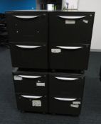 8x Howarth 2 Drawer Storage Cabinet. No Keys Included.