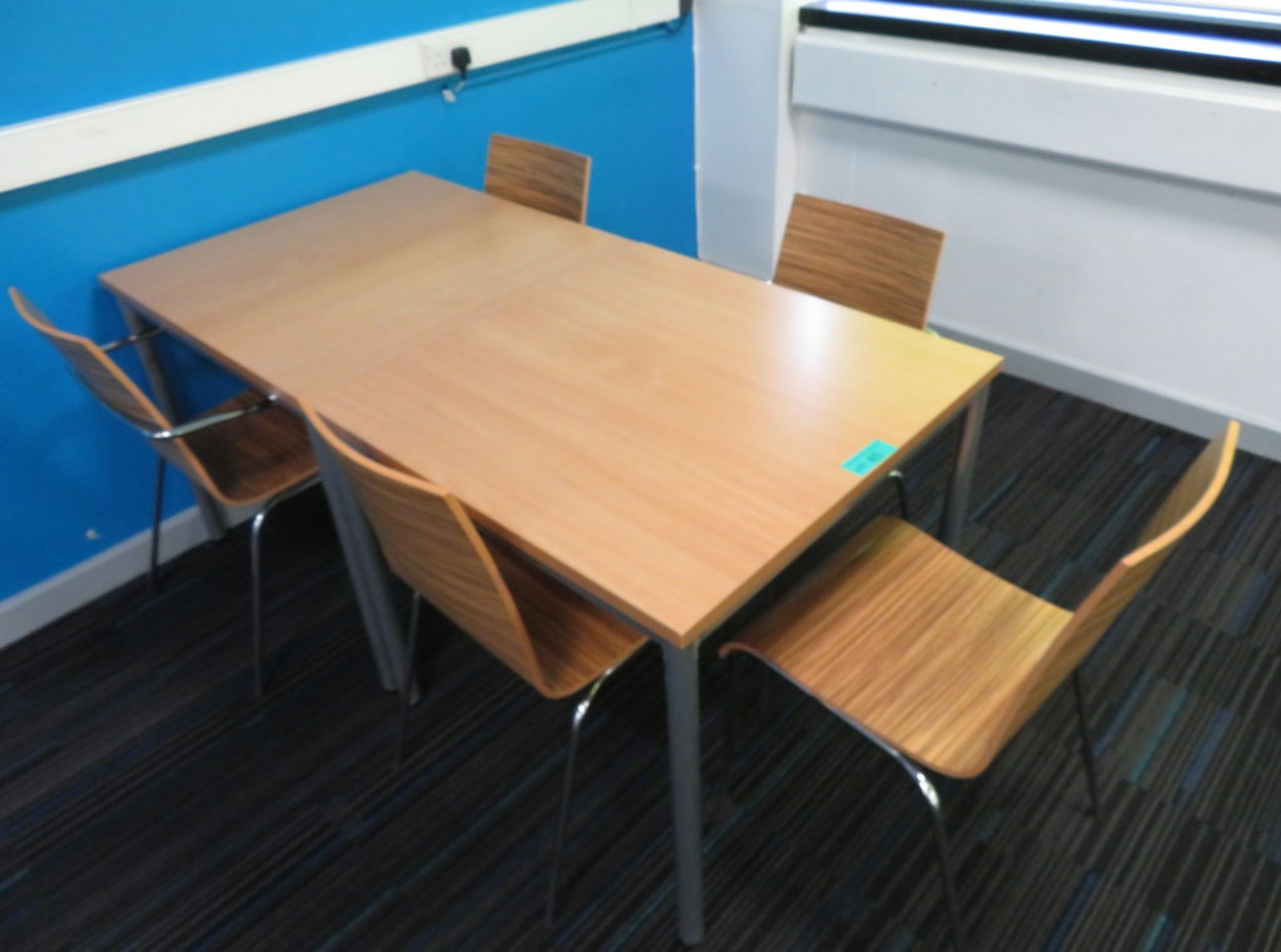 2x Canteen Tables & 5 Chairs