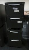 2x Howarth 2 Drawer Storage Cabinet. No Keys Included.