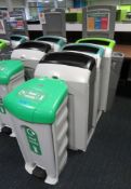 4x Various Waste Bins. To Include: General Waste, Mixed Recyclables, Non Recyclables & Food Waste.