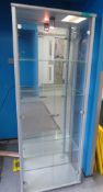 Glass Display Cabinet With Down Light.