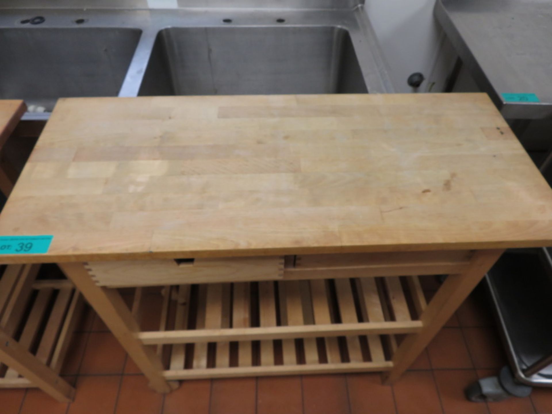 Wooden Catering Display Trolley - Image 2 of 4