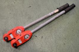 2x Dial Torque Wrenches - 3/4in 0-400Nm