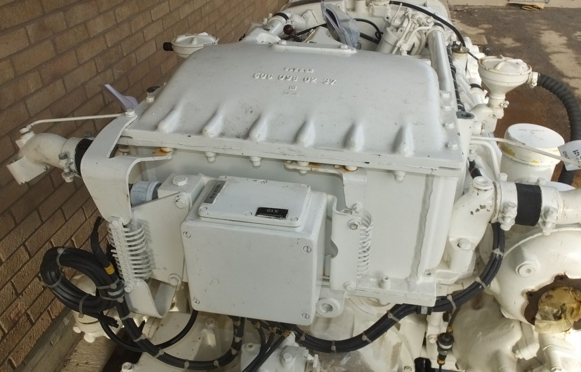 MTU 12V 183 engine - engine code OM 444 LA - 610kW - 1310HP - 2100 RPM - Gearbox ZF Marine - Image 11 of 37