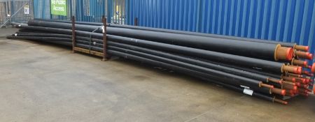 3x Pre-Insulated Pipe 12 Metre x 76/140 mm, Pre-Insulated Pipe 12 Metre x 219/315 mm, Pre-