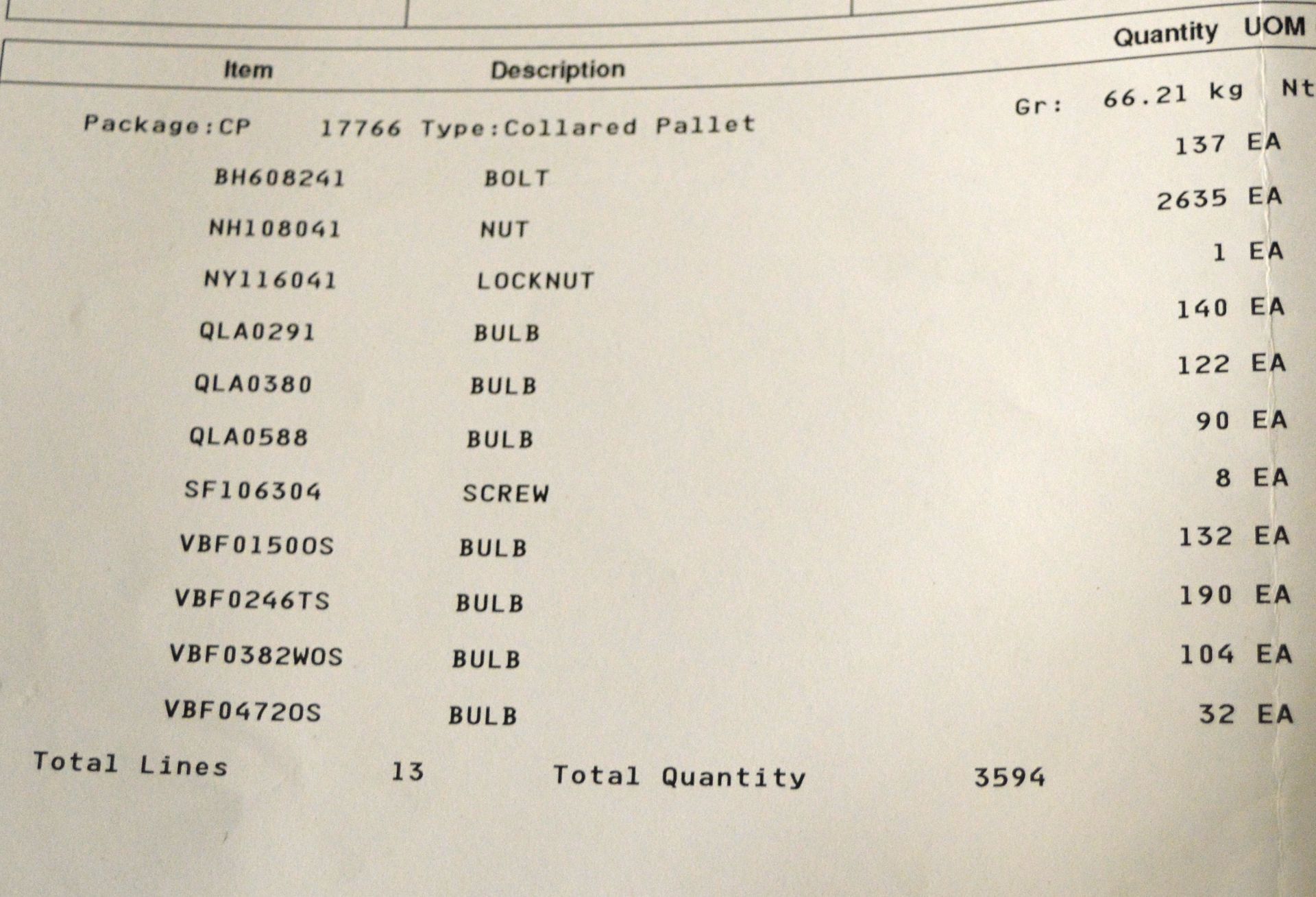 Vehicle parts - bulbs, nuts & bolts, air filter intake pipes - see picture for itinerary - Image 9 of 9