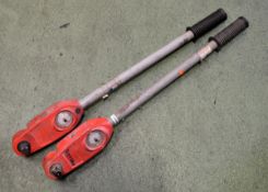 2x Dial Torque Wrenches - 3/4in 0-400Nm