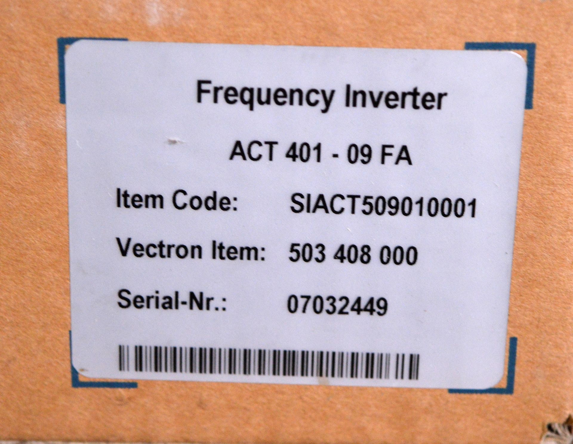 Bonfiglioli Vectron ACT401-09 FA Frequency Inverter - Image 2 of 2