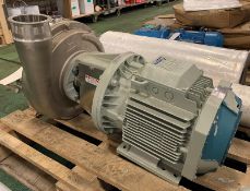 ABB heavy duty motor and pump - motor M3AA132MA4 - 415V - 50hz - 7.50kW - 15A