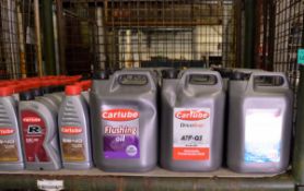 Various Carlube Motor oil 21x 5LTR & 84x 1LTR bottles - see pictures for oil types