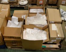 Boxes of Clear Wheelie Bin Liners & White Square Bin Liners