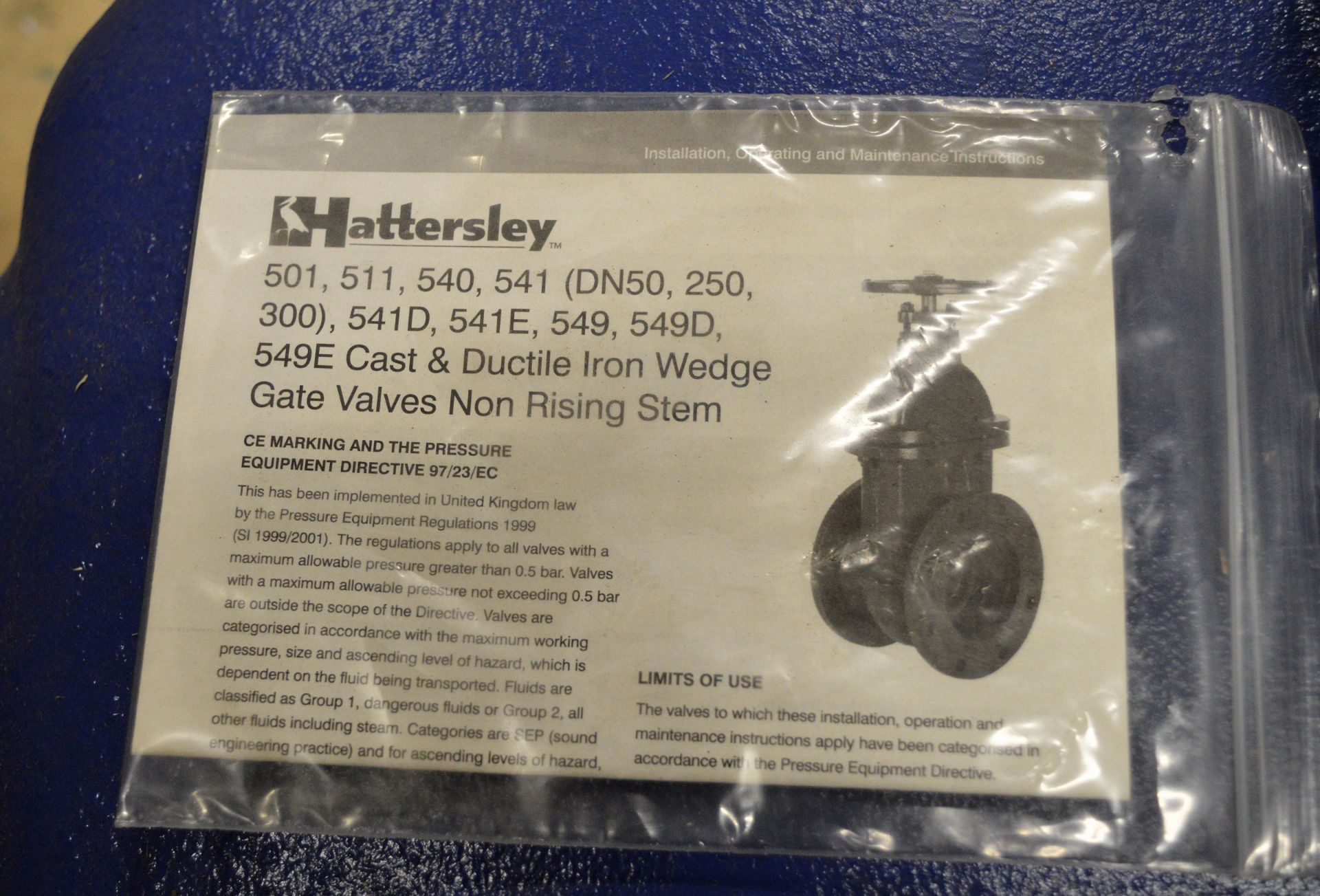 Hattersley M541 200mm Iron Wedge Gate Valve & Hattersley M541 300mm Iron Wedge Gate Valve - Image 5 of 5