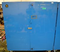 Mobile Cabinet - 2 Door - Blue (one shelf) - L1500 x W910 x H1740mm