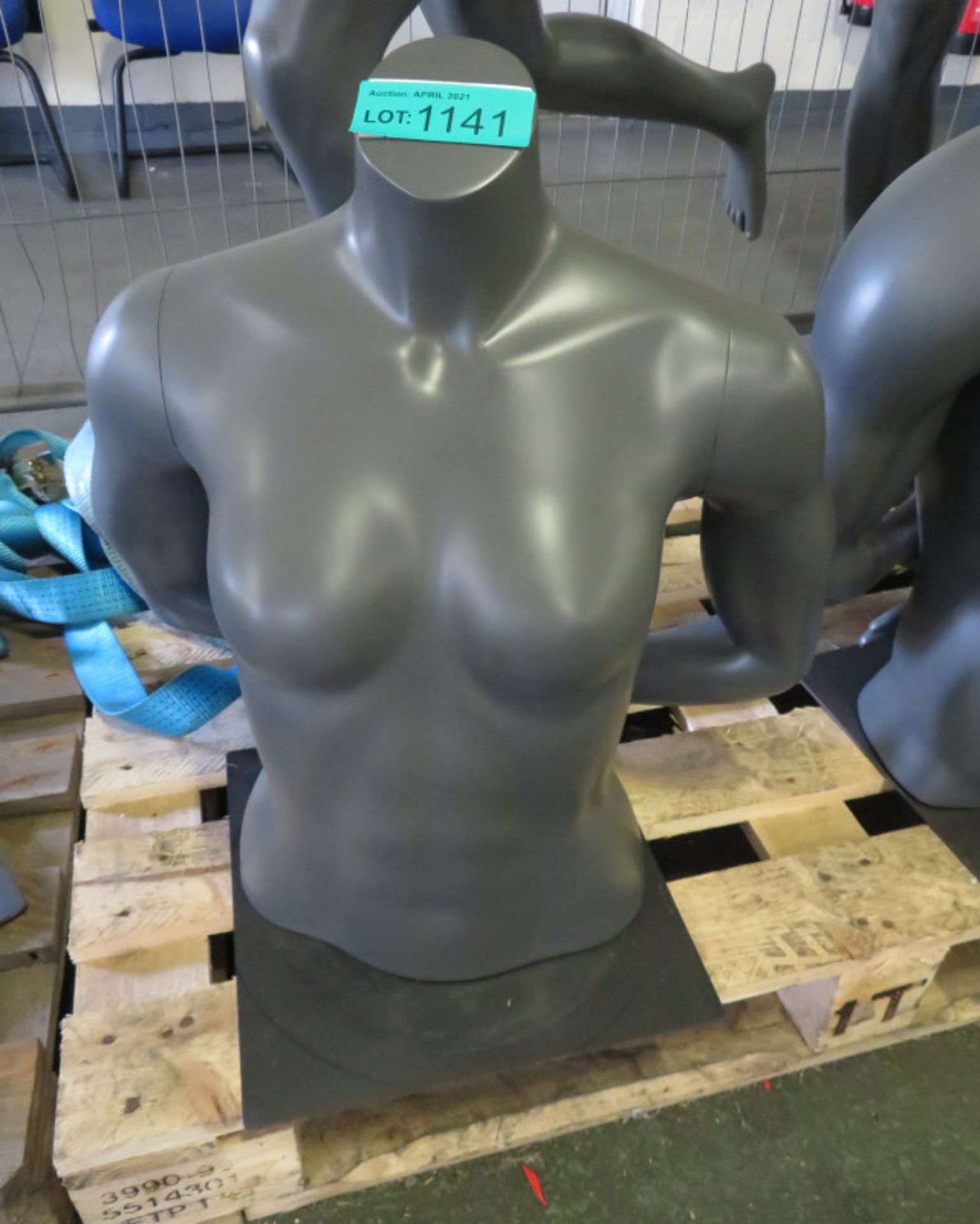 Female Grey Top Body Section Display Mannequin