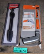 Bahco Compass Hacksaw and Makita Turbo Lance