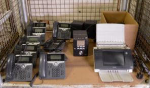 9x Cisco Telephones, Wharfedale CD Player, Canon Scanfront 300 Sacnner & Office Accessorie