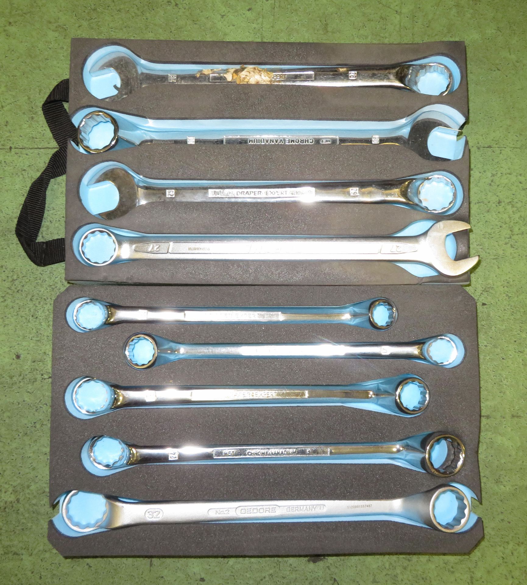 Various spanners in tool box - Image 2 of 4