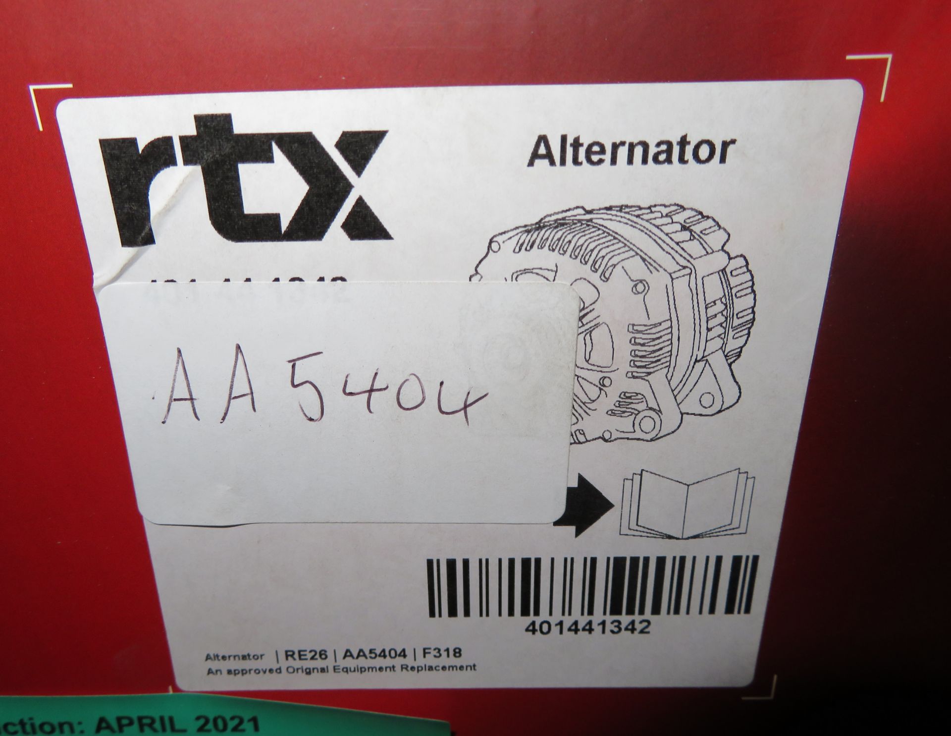 RTX alternator - AA5404 - Image 2 of 2