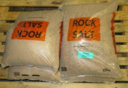 4x Bags of Rock Salt 25kg bags