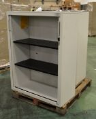 2x Sliding door cabinets