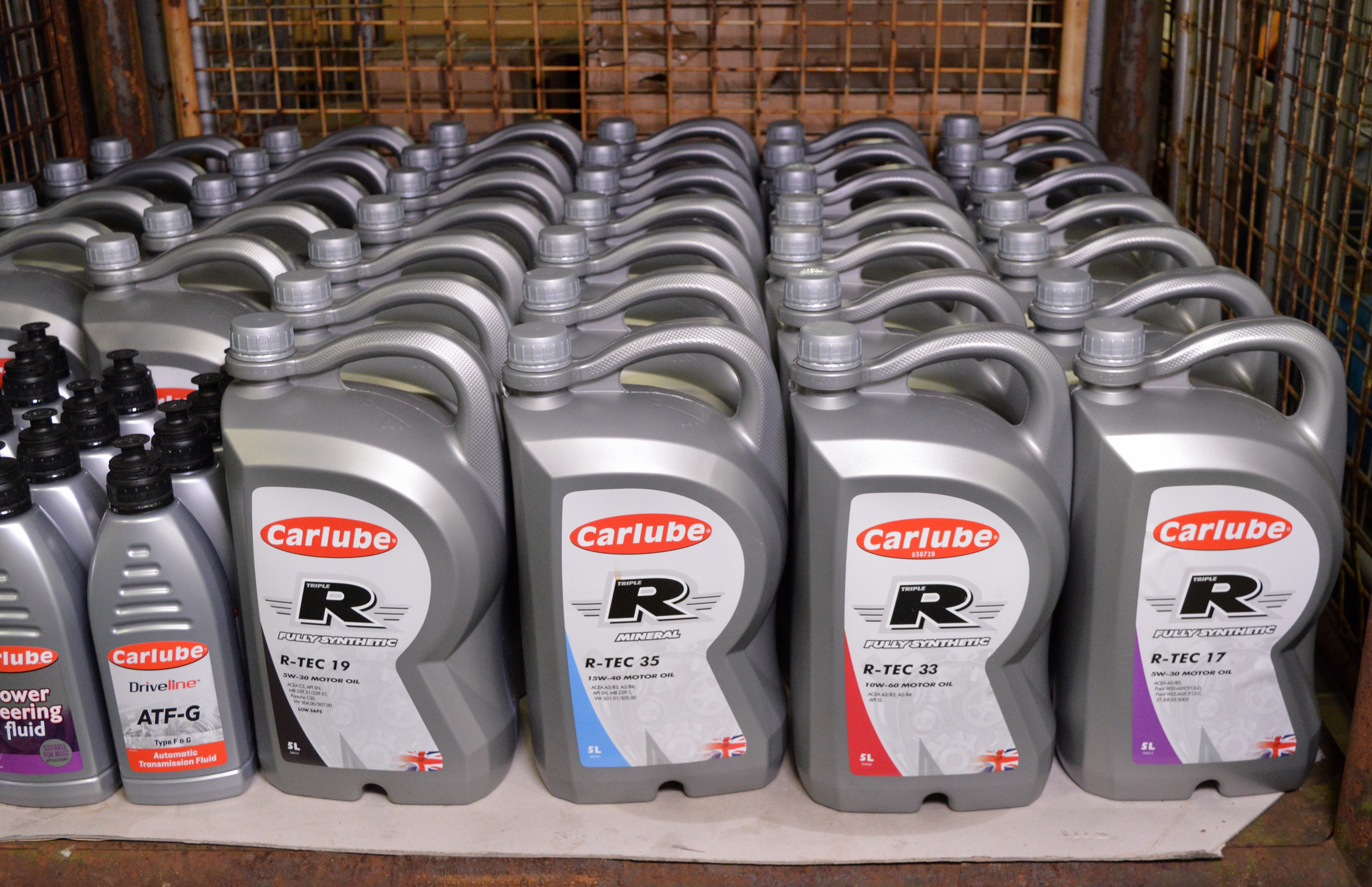 Various Carlube Motor oil 37x 5LTR & 19x 1LTR bottles see pictures